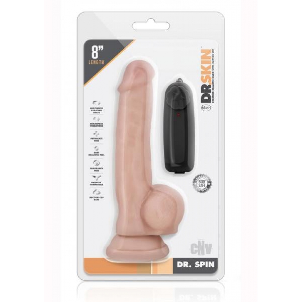 Dr Skin Dr Spin 8 Gyrating Dildo Van - Blush Novelties