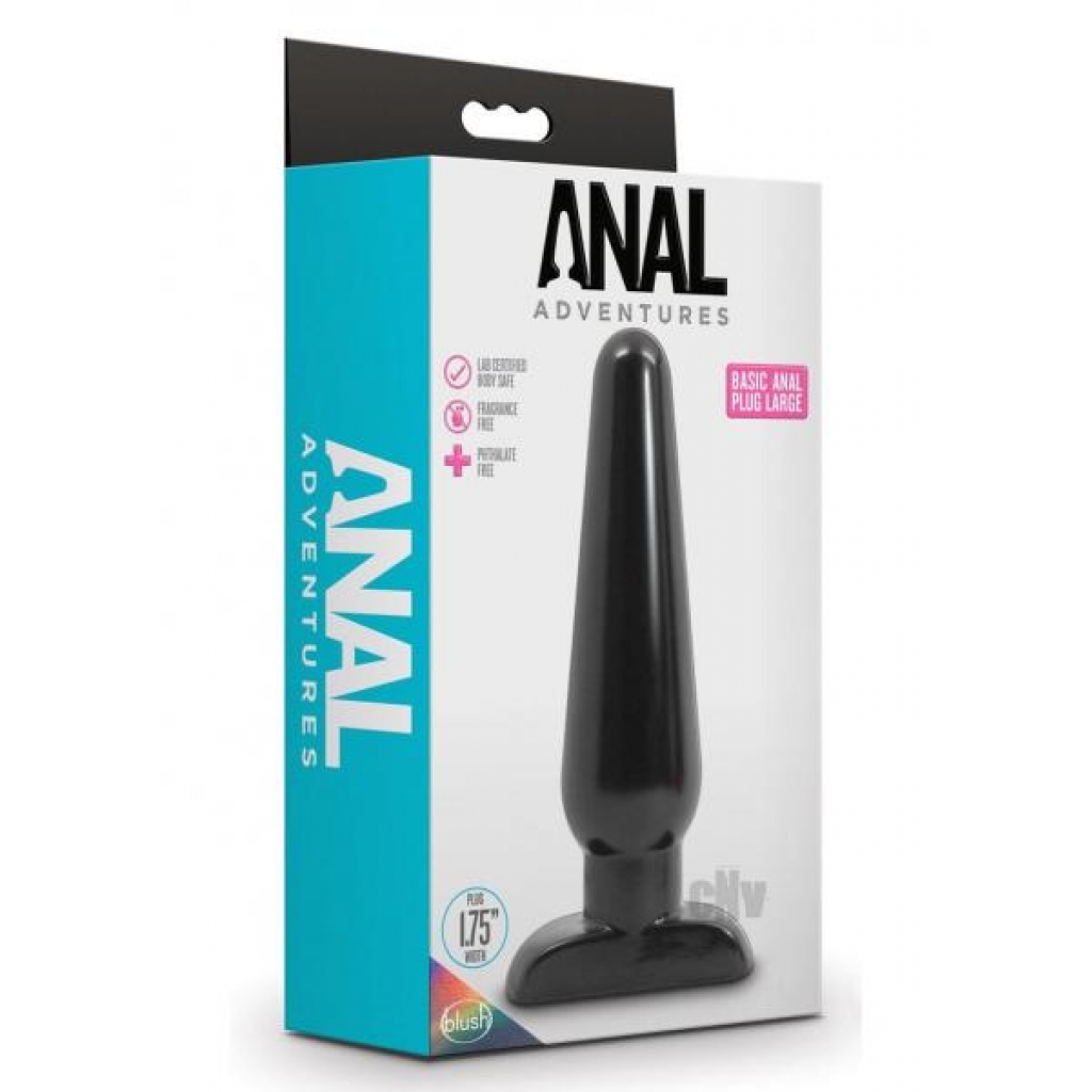 Basic Large Anal Plug - Black