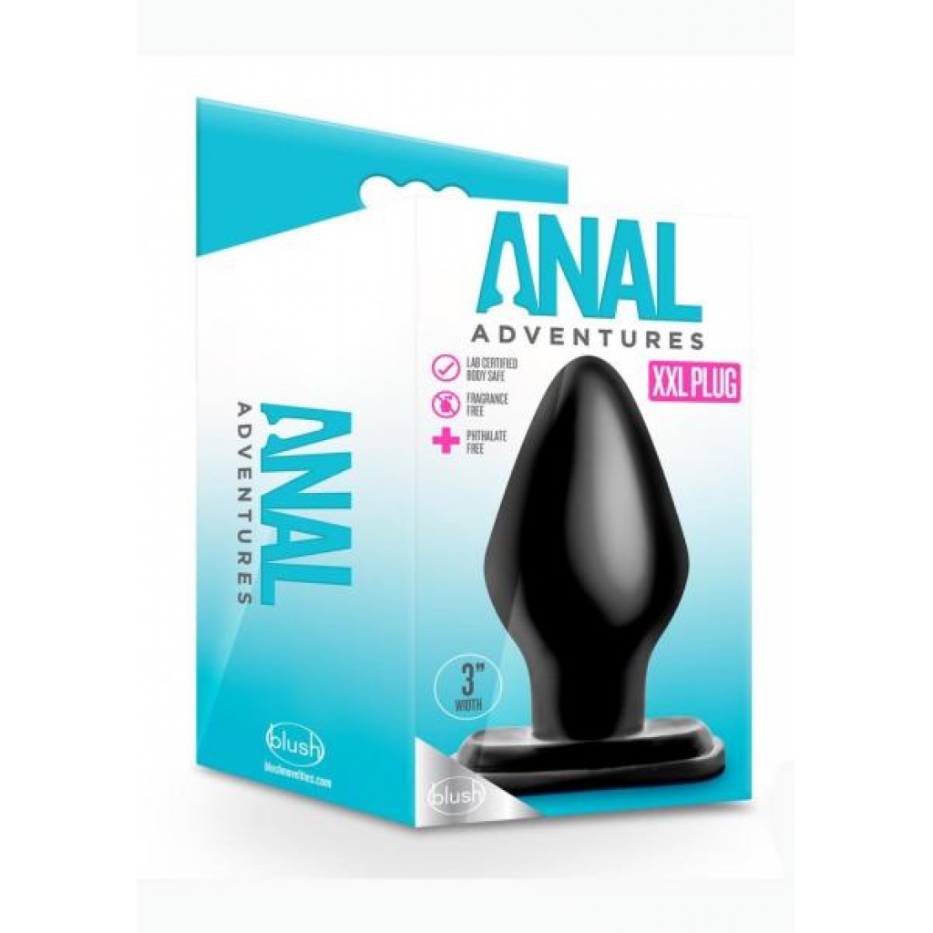 Anal Adv Xxl Plug Black - Blush Novelties