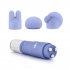 Revitalize Massage Kit with 3 Silicone Attachments Purple - Blush Novelties