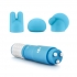 Revitalize Massage Kit with 3 Silicone Attachments Blue - Blush Novelties