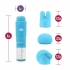 Revitalize Massage Kit with 3 Silicone Attachments Blue - Blush Novelties