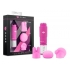 Rose Revitalize Massage Kit with 3 Silicone Attachments - Pink