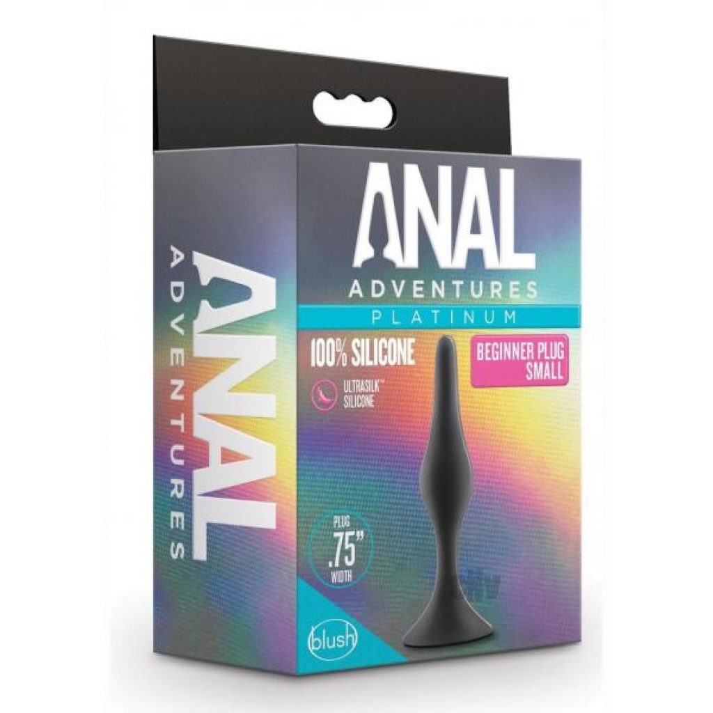 Anal Adv Platinum Silicone Beginner Plug - Perfect for Starters