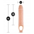 Performance Plus 10 inches Cock Sheath Penis Extender Beige - Blush Novelties