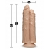 Dr Skin Dr Double Stuffed Double Dildo Beige - Blush Novelties