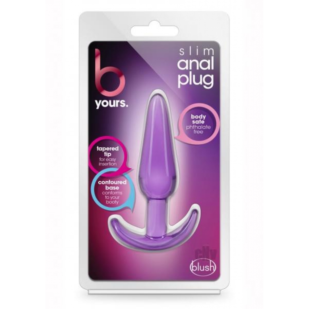 B Yours Slim Anal Plug - Purple