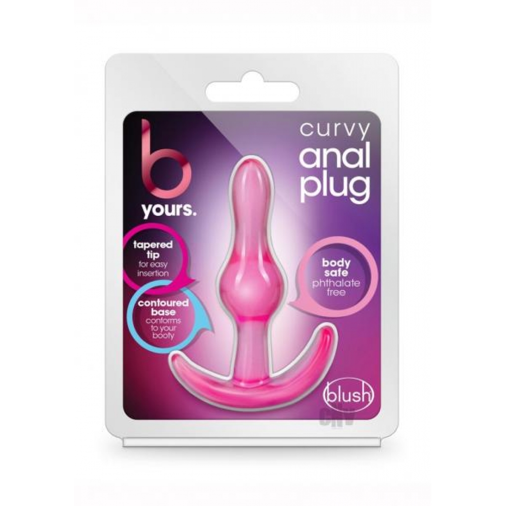 B Yours Curvy Anal Plug - Pink