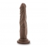 Dr Skin Basic 7.5 inches Chocolate Brown Dildo - Blush Novelties