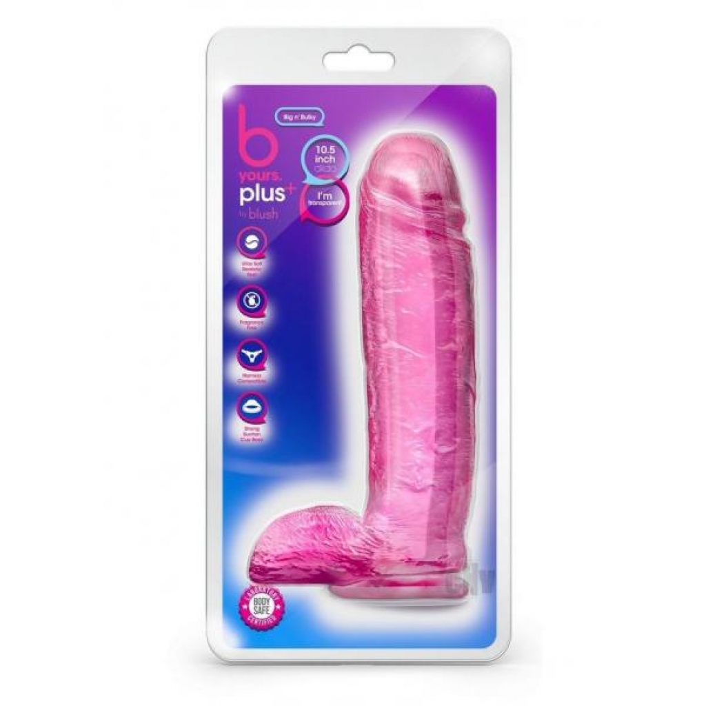 B Yours Plus Big N Bulky Pink - Realistic Dildo