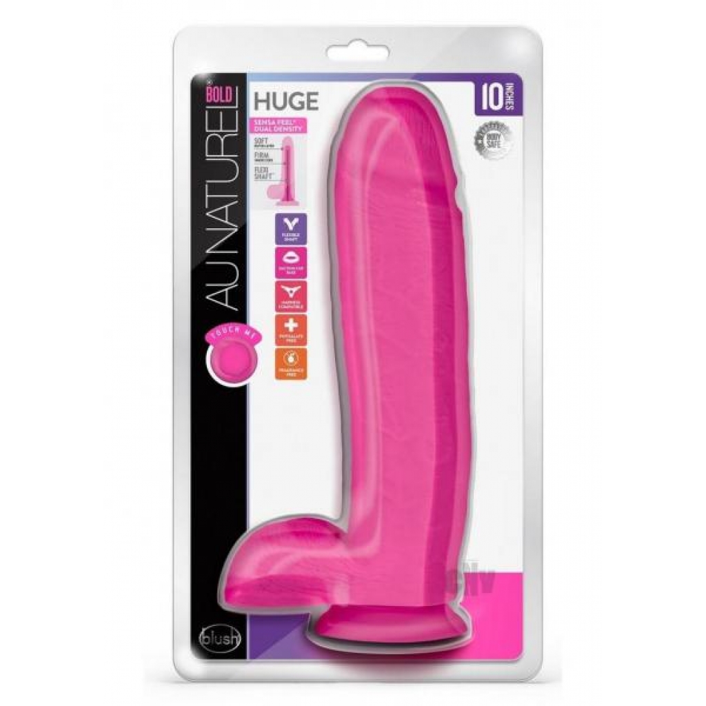 Au Naturel Bold Huge 10 Dildo Pink - Blush Novelties