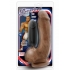 The Boxer - 9 inches Vibrating Realistic Cock - Brown