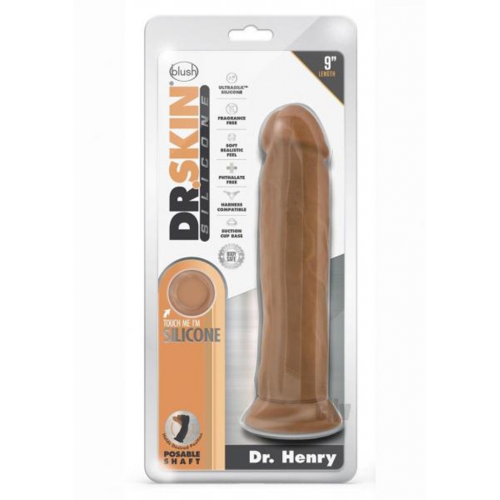 Dr. Skin Silicone Dr. Henry - Realistic Dildo in Mocha