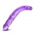 B Yours 14 inches Double Dildo Purple - Blush Novelties