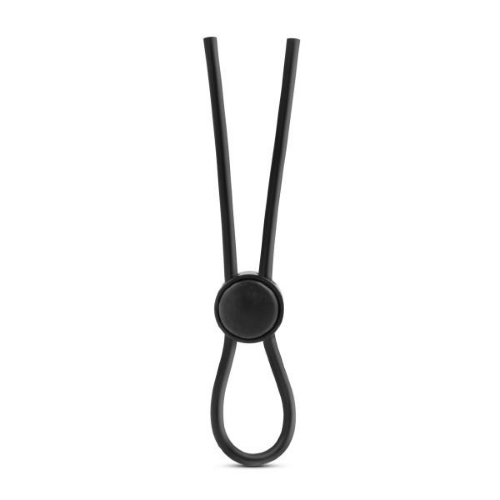 Stay Hard Silicone Loop Cock Ring - Black Performance