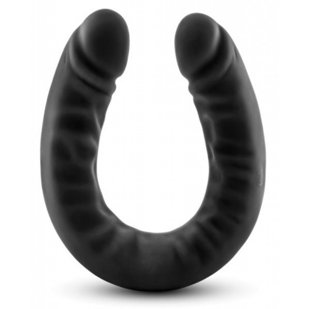 Ruse 18 inches Silicone Double Headed Dildo Black - Blush Novelties