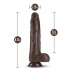 Dr. Skin Sylvester Thrusting Dildo - Chocolate