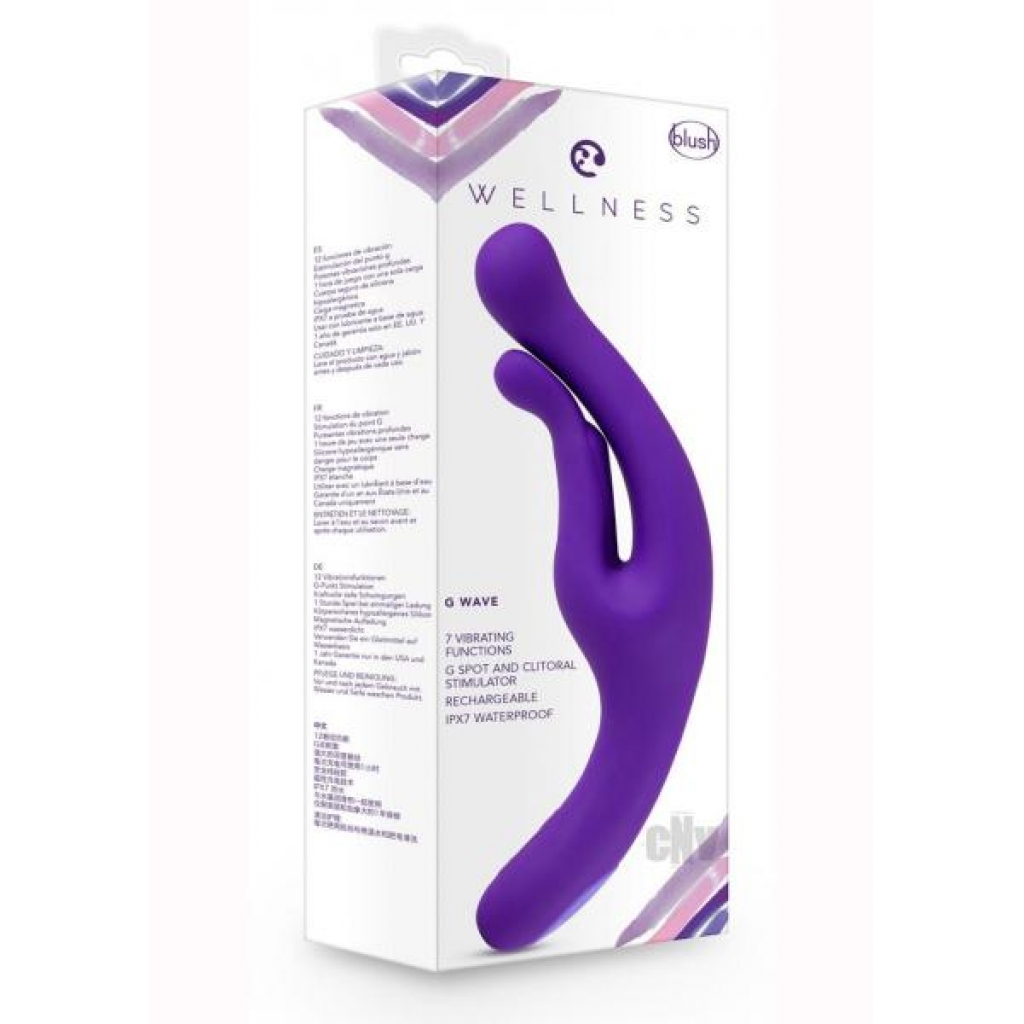 Wellness G Wave Vibrator - Purple Dual-Function Toy