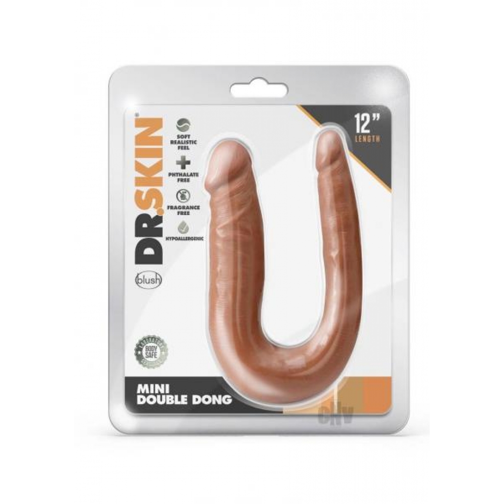 Dr Skin Mini Double Dong Caramel - Blush Novelties