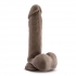 Au Naturel 8-Inch Sensa Feel Dildo - Brown