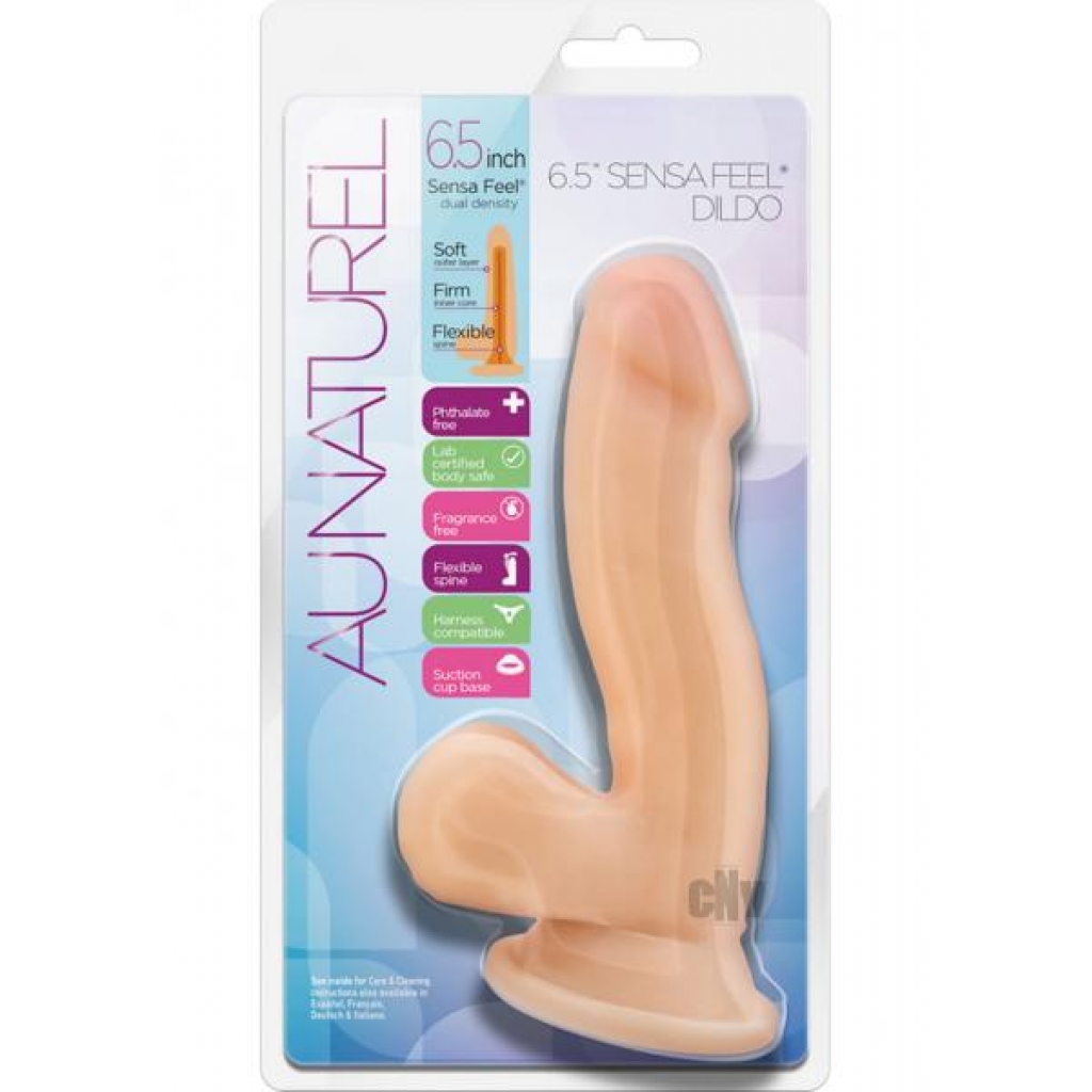 Au Naturel Sensa Feel Dildo 6.5 Beige - Blush Novelties