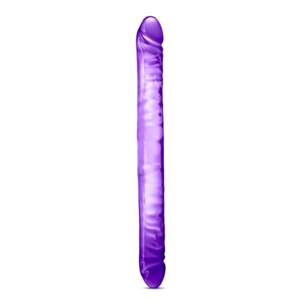 B Yours 18 inches Double Dildo - Purple