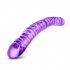 B Yours 18 inches Double Dildo - Purple