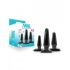 Anal Adventures Basic Plug Kit - Black