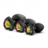 Bling Plugs Training Kit Black with Rainbow Gems - Blush Novelties