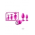 Bling Plugs Training Kit Pink with White Gems - Blush Novelties