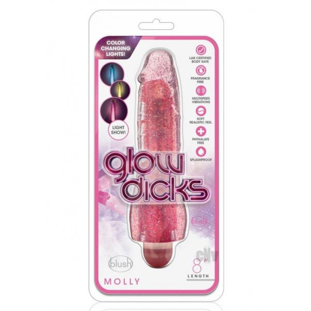 Glow Dicks Molly Glittervibe Pink