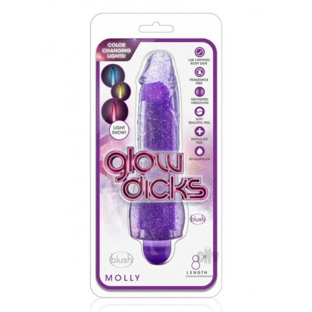 Glow Dicks Molly Glittervibe PU Vibrator