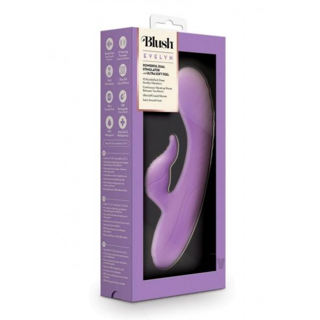 Blush Coll Evelyn - Premium Rabbit Vibrator - Purple