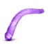 B Yours 16-inch Double Dildo - Purple