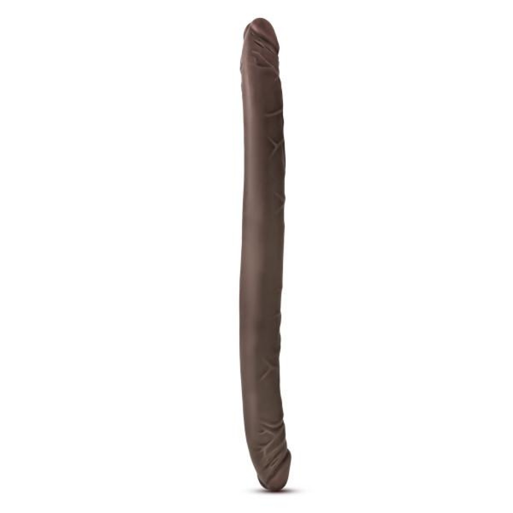 Dr Skin 16 inches Double Dildo Chocolate Brown - Blush Novelties