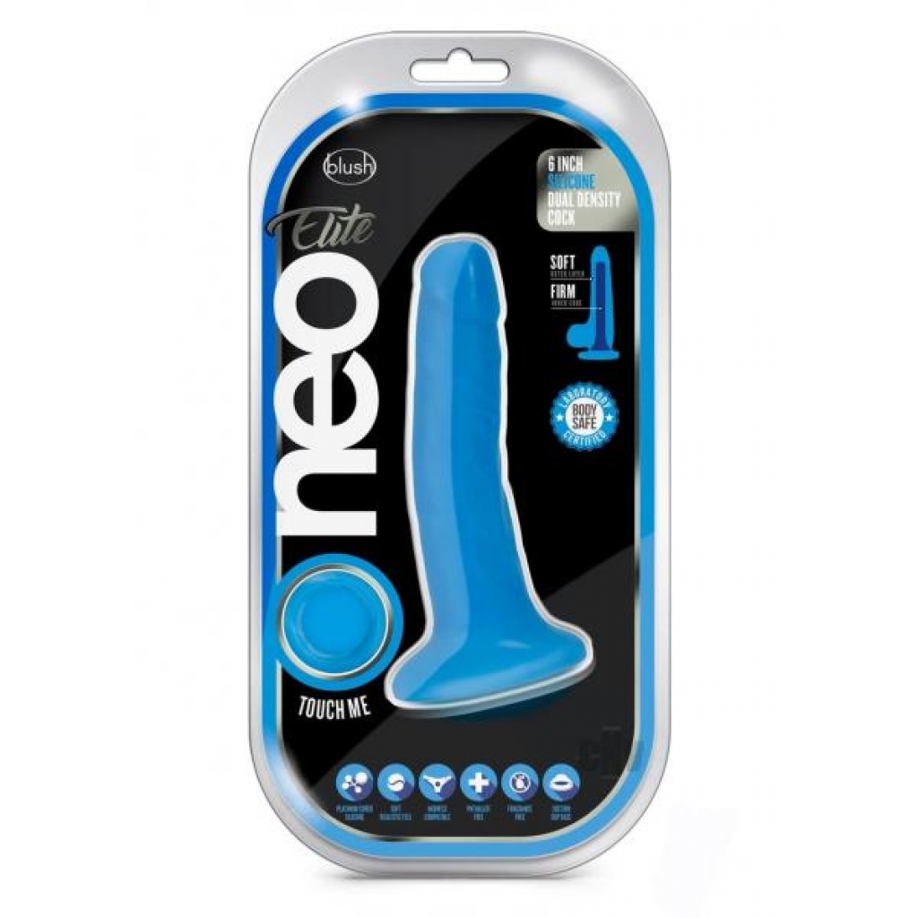 Neo Elite D Dense Cock 6 Blue - Blush Novelties