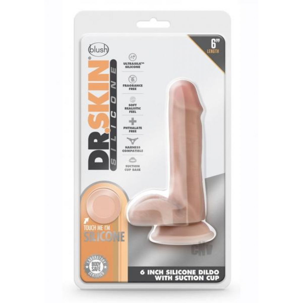 Dr Skin Silicone Dr Daniel 6 Vanilla - Blush Novelties