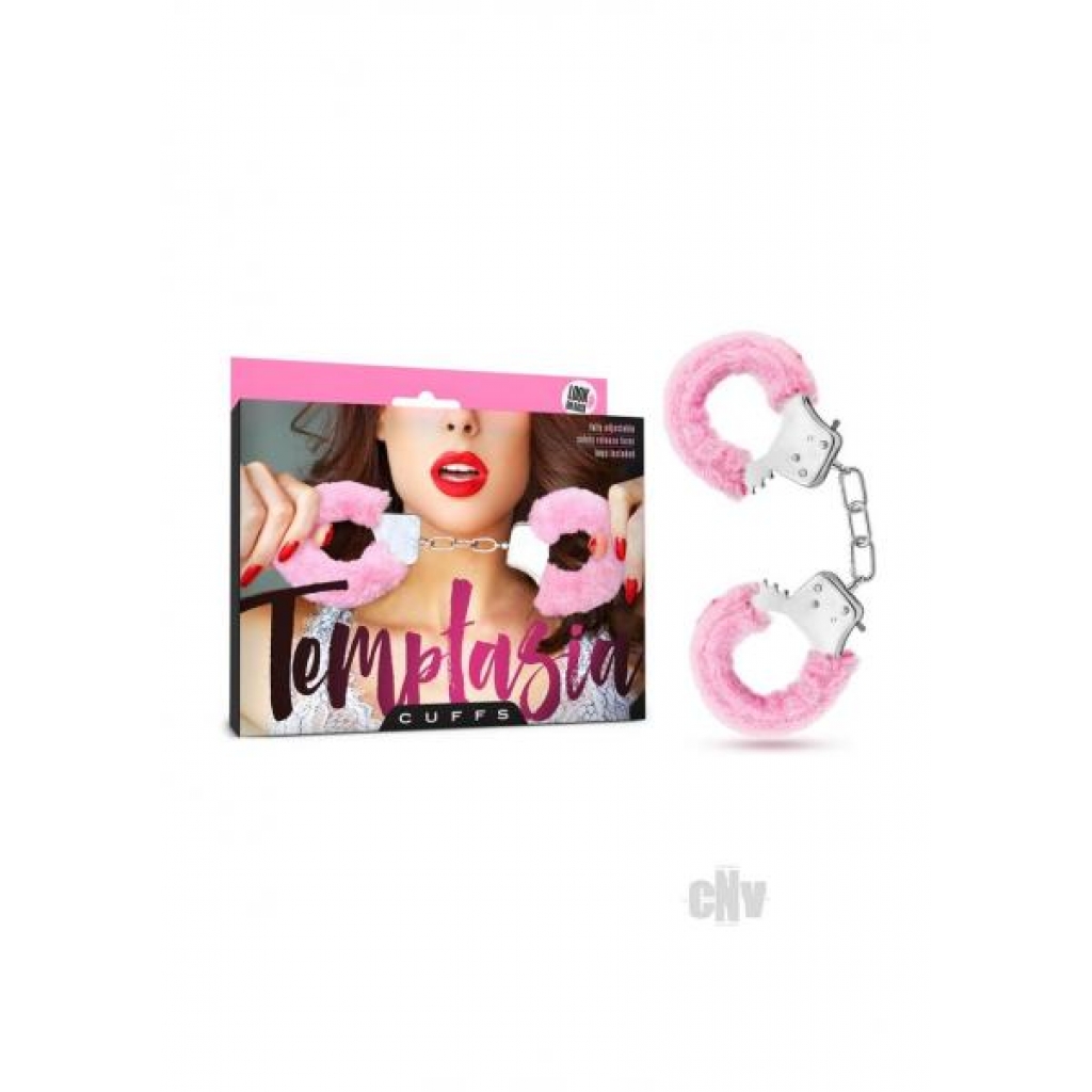 Temptasia Furry Cuffs in Pink - Perfect for Role Play