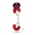 Temptasia Plush Fur Cuffs Burgundy Red - Blush Novelties