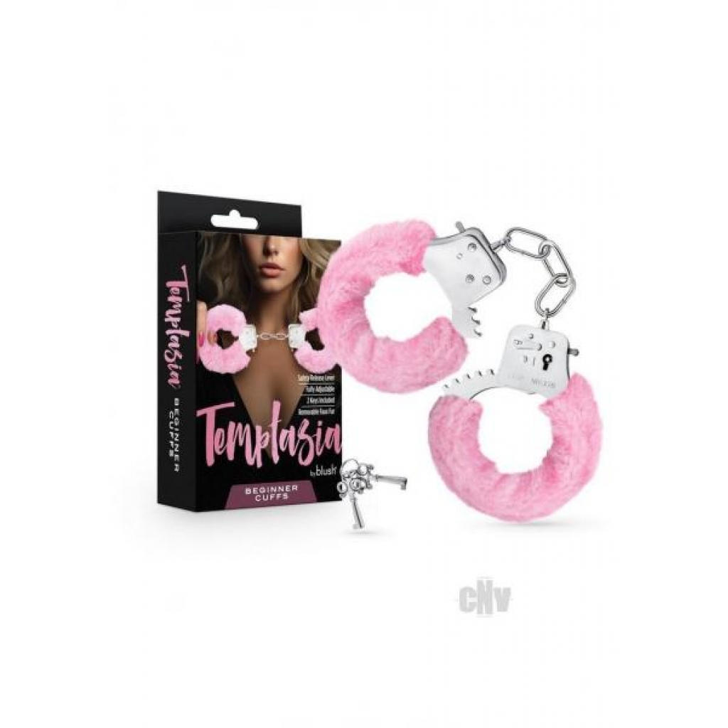 Temptasia Beginner Cuffs Pink - Blush Novelties