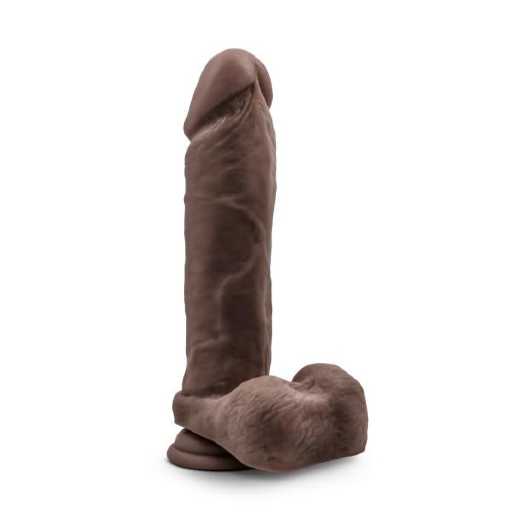 Au Naturel 9.5 Inches Dildo with Suction Cup Brown - Blush Novelties