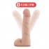 X5 7 inches Cock with Flexible Spine Dildo - Beige