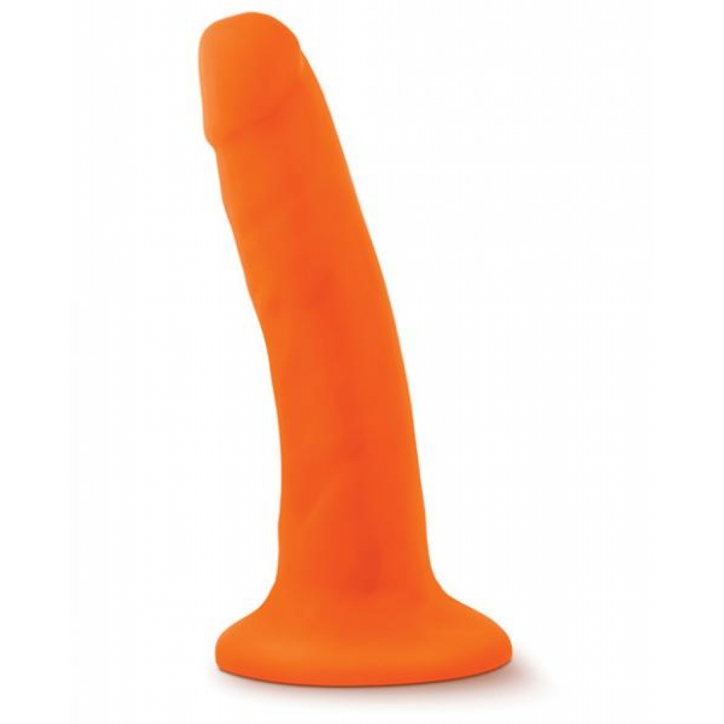 Neo Dual Density 6 inches Cock Neon Orange Dildo - Blush Novelties