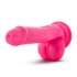 Neo 6 inches Dual Density Cock with Balls Pink - Blush Novelties