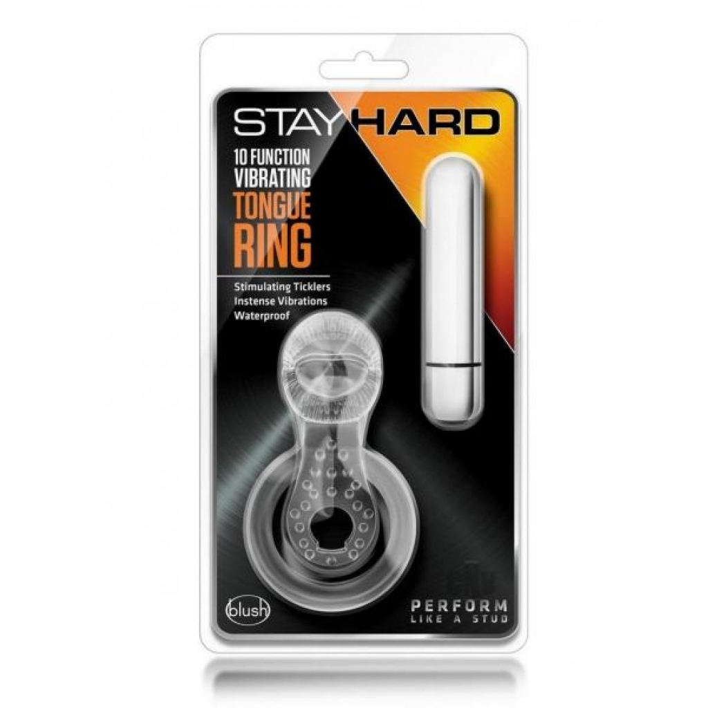 Stay Hard Vibrating Tongue Ring - Blush Novelties