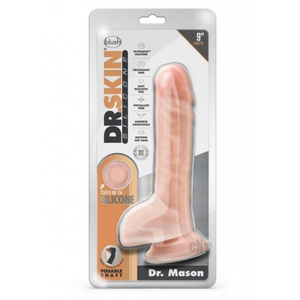 Dr. Skin Silicone Dr. Mason 9 Dildo Vanilla