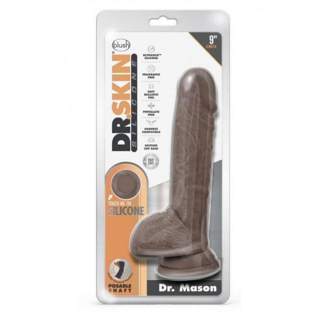 Dr. Skin Silicone Dr. Mason 9 - Mocha Dildo