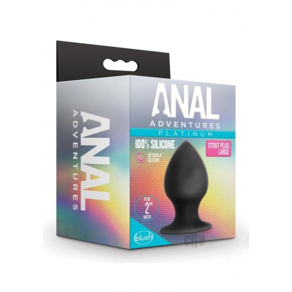 Anal Adventure Platinum Stout Plug - Large