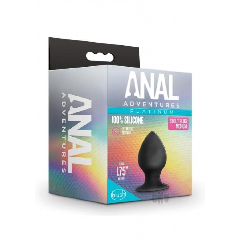 Anal Adventure Platinum Stout Plug - Medium