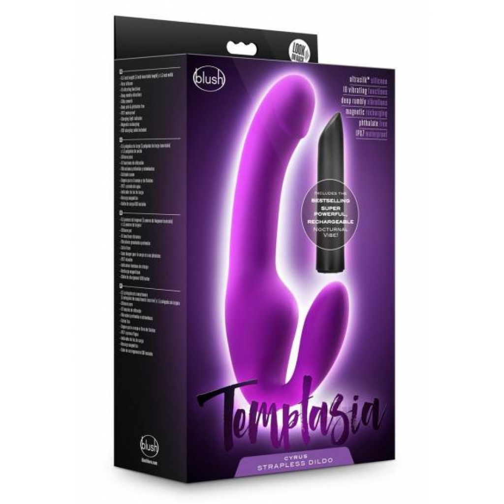 Temptasia Cyrus Strapless Dildo Purple - Blush Novelties